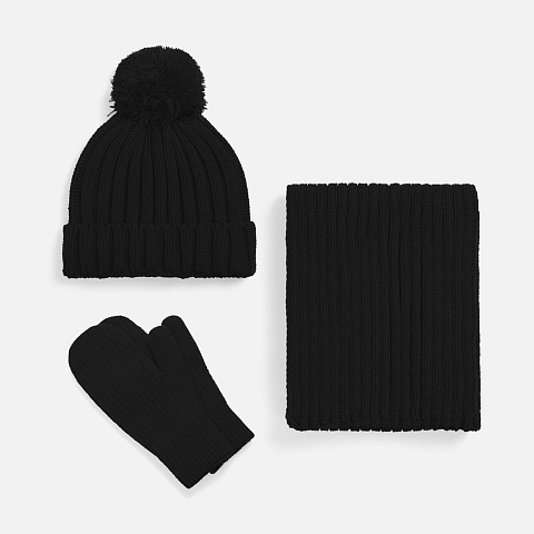 Варежки HappyGo, черные - рис 5.