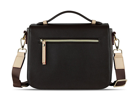 Сумка женская BUGATTI ЭЛЛА | ELLA, тёмно-коричневая, полиуретан, 29х10х22 см - рис 7.