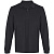 Рубашка поло унисекс с длинным рукавом Pacific LSL, черная - миниатюра - рис 2.