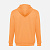 Толстовка мужская на молнии с капюшоном Amsterdam, светло-оранжевая - миниатюра - рис 5.
