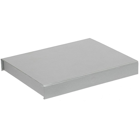Коробка Rime под блокнот и ручку, серебристая - рис 3.