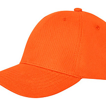 Бейсболка Davis, 6 панелей, оранжевый