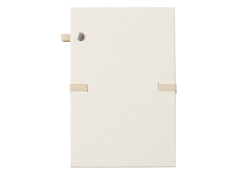 Блокнот с подставкой для телефона из пробки Milky S, молочно-белый - рис 5.