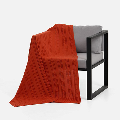 Плед Remitti, оранжевый (морковь) - рис 3.