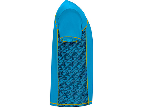 Спортивная футболка Sochi мужская, принтованный бирюзовый - рис 4.