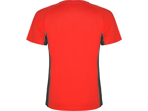 Спортивная футболка Shanghai мужская, красный/графитовый - рис 2.