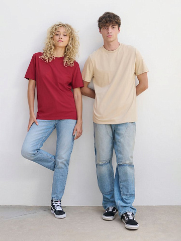 Футболка унисекс Legend, бежевая (льняная) - рис 8.