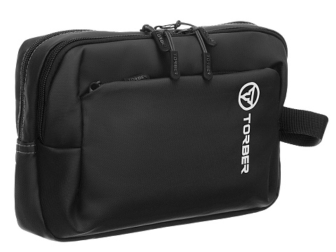 Несессер TORBER РИТМ, черный, полиэстер 900D с PU покрытием, 27 х 18 х 6 см - рис 2.
