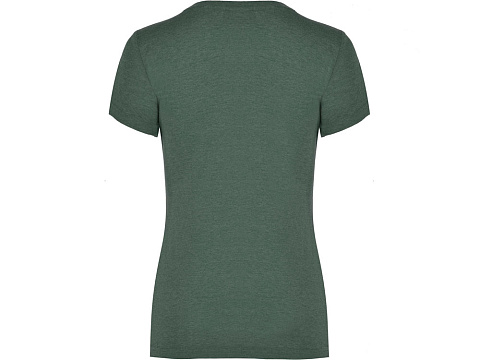 Футболка Fox женская, меланжевый бутылочно-зеленый - рис 2.