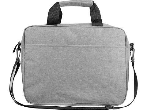 Сумка Брейв для документов и ноутбука 13,3, светло-серый/черный - рис 4.