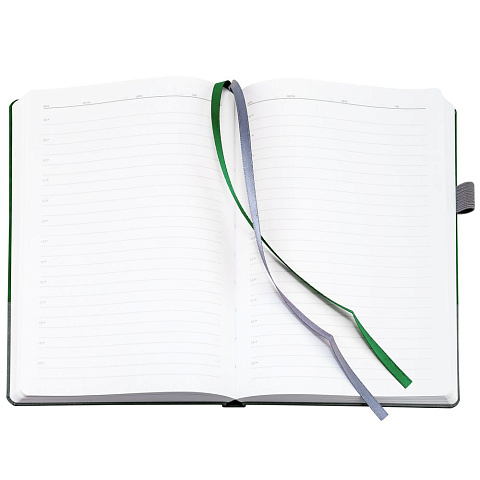 Ежедневник Horizon, недатированный, серый с зеленым - рис 9.