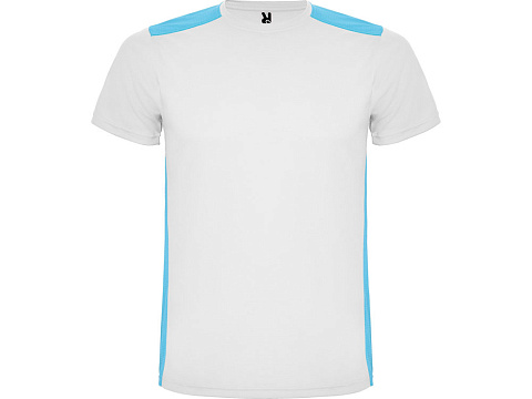 Спортивная футболка Detroit детская, белый/бирюзовый