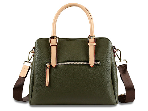 Сумка женская BUGATTI ЭЛЛА | ELLA, оливковая, полиуретан, 30х12х23 см - рис 5.