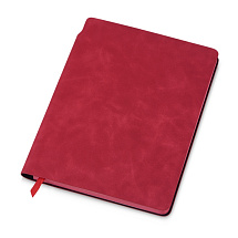 Блокнот А5 Notepeno Max, 96 листов 80 гр/м2 белой FSC бумаги, красный