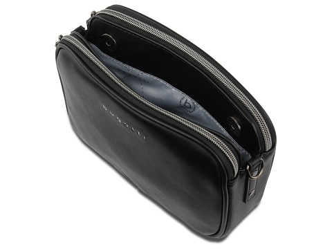 Сумка кросс-боди женская BUGATTI АЛМАТА | ALMATA, чёрная, полиуретан, 21,5х6х15 см - рис 3.