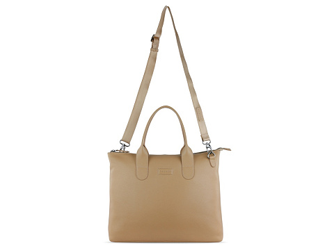 Сумка-шоппер BUGATTI ЭЛЬЗА | ELSA, песочного цвета, воловья кожа/полиэстер, 46х11х31,5 см - рис 3.