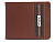 Бумажник Mano Don Leonardo, с RFID защитой, натуральная кожа в коньячном цвете, 10,5 х 2 х 8,5 см - миниатюра