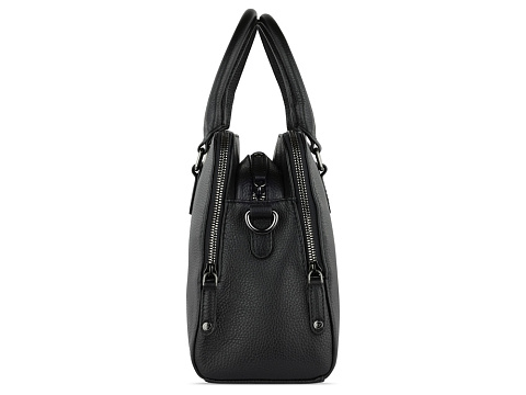 Сумка женская BUGATTI ЭЛЬЗА | ELSA, чёрная, воловья кожа/полиэстер, 32х13х22 см - рис 4.