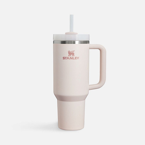 Термокружка Quencher H2.0 1180 с трубочкой, розовая - рис 2.