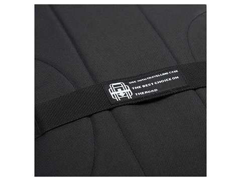 Рюкзак TORBER ГРАФФИТИ, серый с карманом черно-белого цвета, полиэстер, 44 х 31 х 18 см - рис 6.