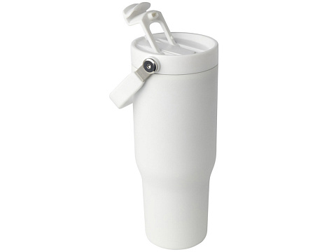 Термостакан Bronx объемом 900 мл из меди и переработанной нержавеющей стали, сертифицированной по стандарту RCS, с вакуумной изоляцией и крышкой с двойной функцией - Белый - рис 5.