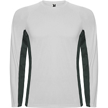 Футболка Shanghai  мужская с длинным рукавом, белый/графитовый