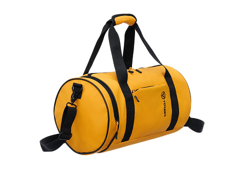 Сумка спортивная TORBER РИТМ, желтая, полиэстер 900D с PU покрытием, 45 х 25 х 25 см - рис 2.