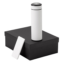 Подарочный набор с термосом и повербанком С1, белый