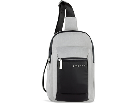 Сумка кросс-боди мужская BUGATTI СЕРА | SERA, светло-серая, полиэстер, 17х6х26,5 см, 2,5 л - рис 2.
