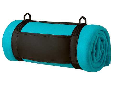 Плед Нежность с плечавым ремнем, светло-голубой - рис 4.