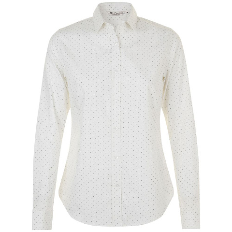 Рубашка женская Becker Women, белая с темно-синим - рис 2.