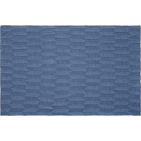 Плед Rombus, синий меланж (джинс) - рис 5.