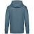 Толстовка с капюшоном унисекс King, серо-синяя - миниатюра - рис 3.
