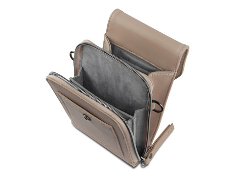 Сумка наплечная BUGATTI АЛМАТА | ALMATA, песочная, полиуретан, 11х4х19 см - рис 4.