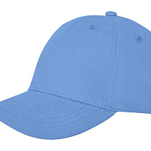 Бейсболка Davis, 6 панелей, светло-синий