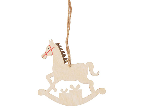 Елочная подвеска - лошадка (печать с 2 сторон) - рис 4.