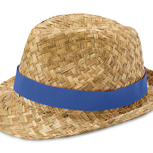 Pricus соломенная шляпа - Ярко-синий / Натуральный