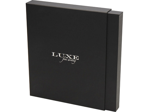 Набор Legato Elegance из блокнота формата А5 в твердой обложке и ручки-роллера, белый/черный - рис 6.