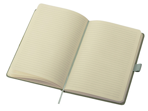 Блокнот А5 Snow Hard твердая обложка, 80 листов 70 гр/м2, зеленый - рис 3.