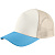 Бейсболка Blink, бежевая с бирюзовым - миниатюра - рис 2.