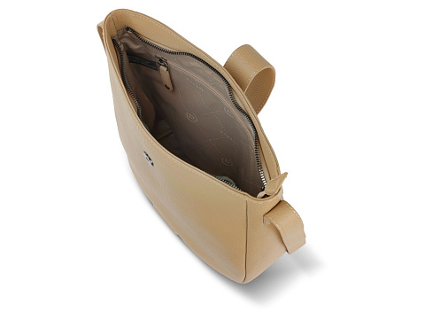 Сумка женская BUGATTI ЭЛЬЗА | ELSA, песочного цвета, воловья кожа/полиэстер, 29х8х27 см - рис 5.