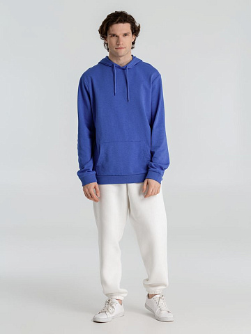 Толстовка с капюшоном унисекс Hoodie, ярко-синий меланж - рис 13.