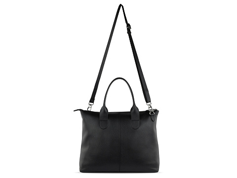 Сумка-шоппер BUGATTI ЭЛЬЗА | ELSA, чёрная, воловья кожа/полиэстер, 46х11х31,5 см - рис 8.