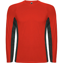 Футболка Shanghai  мужская с длинным рукавом, красный/графитовый