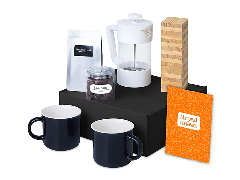 Подарочный набор Re:y. Together  с френчпрессом, кружками и дженгой - рис 2.