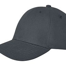 Бейсболка Davis, 6 панелей, storm grey