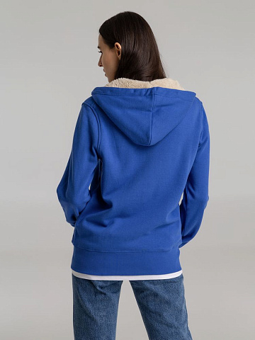 Толстовка унисекс на молнии Sherpa 280, ярко-синяя - рис 12.