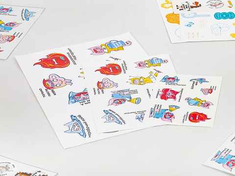 Наклейки из ПВХ Sticker Pack на заказ, S - рис 3.