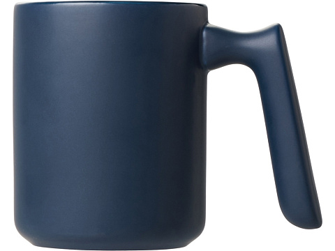 Кружка матовая с прямой ручкой Axio, 360 мл, темно-синий - рис 3.