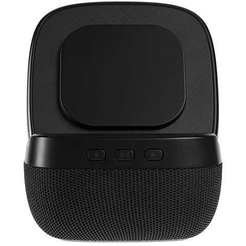 Колонка c беспроводной зарядкой Esca, черная - рис 10.